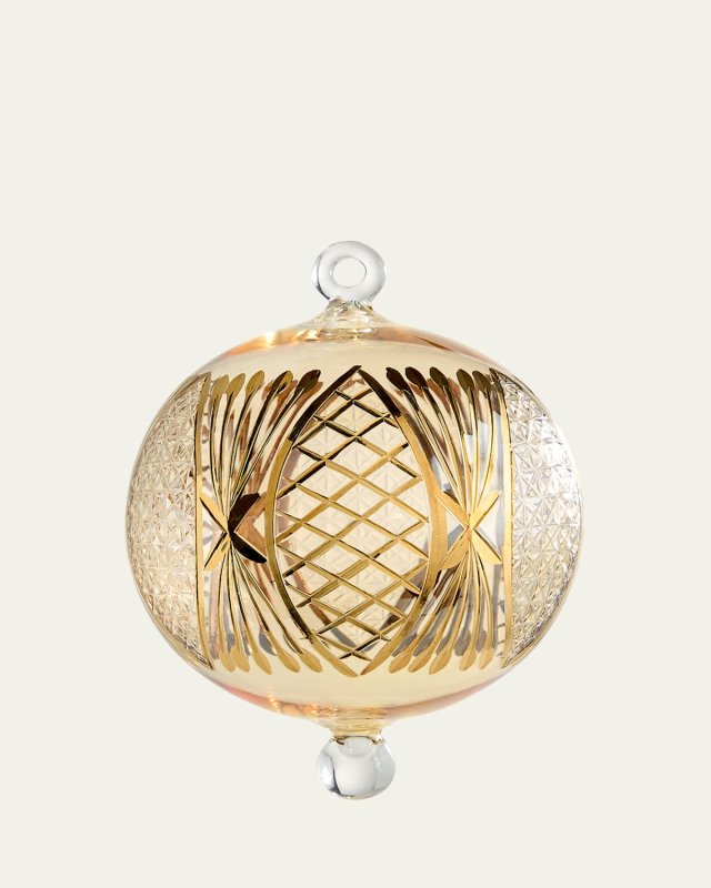 Criss Cross Christmas Ornament